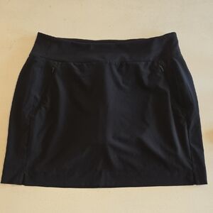 Athleta Midnight Black Mini Skirt with built-in shorts